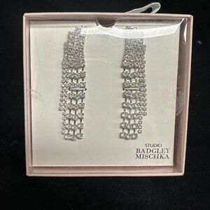 Badgley Mischka Crystal Drop Earrings New!